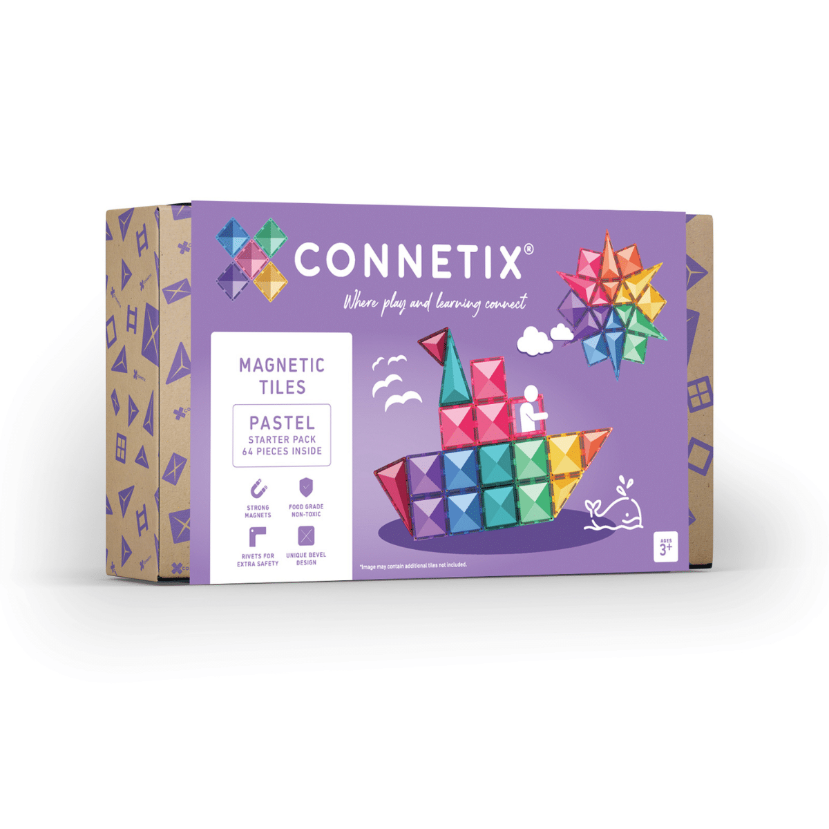 Connetix® Pastel Starter Pack 64 pc
